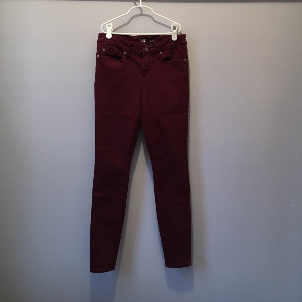 GAP maroon legging jean